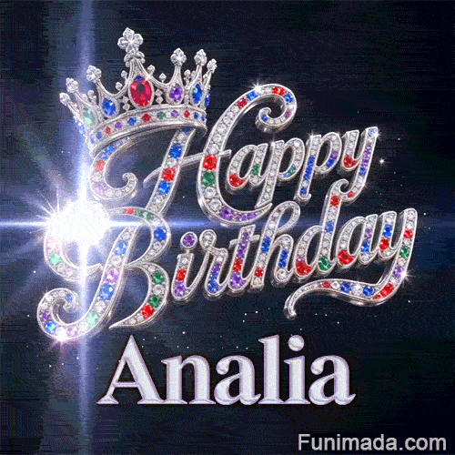 Close-up of a silver tiara with colorful gems and warm glowing light beams, custom-made for Analia's celebration.