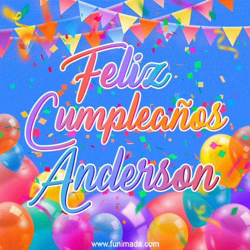 Feliz Cumpleaños Anderson (GIF)