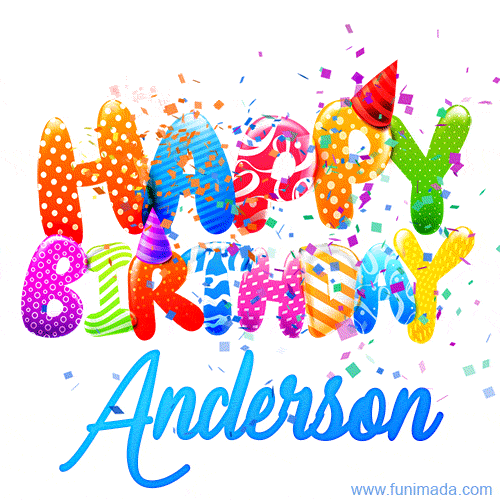 Happy Birthday Anderson - Creative Personalized GIF With Name