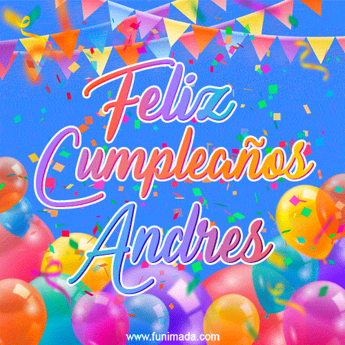 Feliz Cumpleaños Andres (GIF)