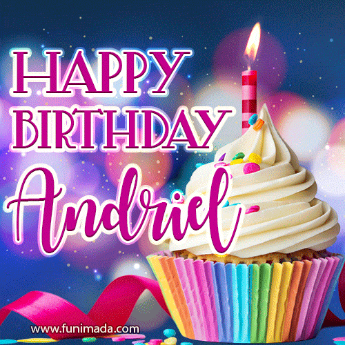 Happy Birthday Andriel - Lovely Animated GIF