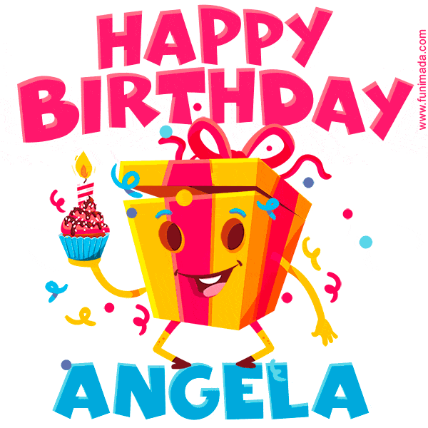 Funny Happy Birthday Angela GIF