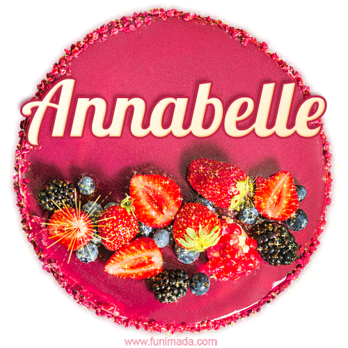 Happy Birthday Cake with Name Annabelle - Free Download