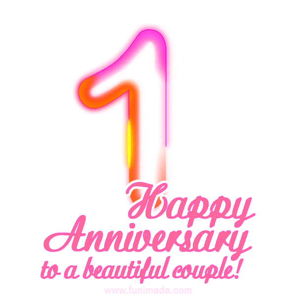 Happy 1st Anniversary to a beautiful couple!