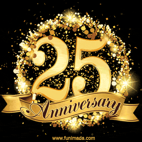 25 Years Anniversary Animated Image — Download on 