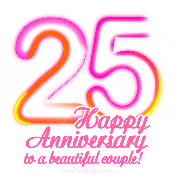 Happy 25th Anniversary to a beautiful couple!