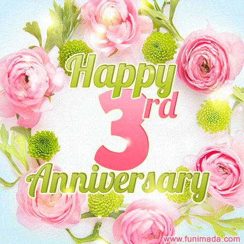 Happy 3rd Anniversary - Celebrate 3 Years of Marriage