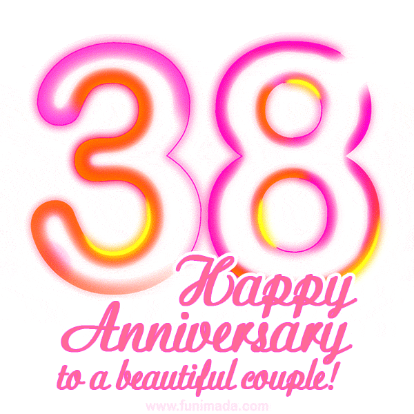 Happy 38th Anniversary to a beautiful couple!