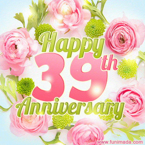 Happy 39th Anniversary - Celebrate 39 Years of Marriage