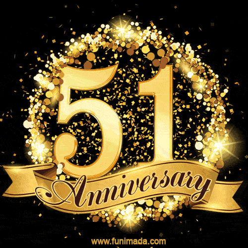 Happy 51st Anniversary GIFs Download On Funimada
