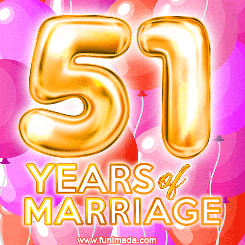 Happy 51st Anniversary GIFs Download On Funimada
