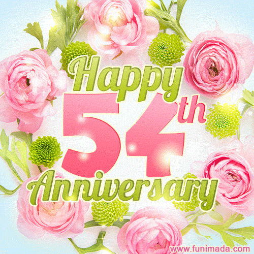 Happy 54th Anniversary - Celebrate 54 Years of Marriage