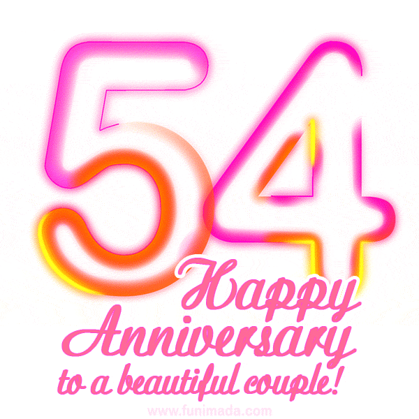 Happy 54th Anniversary to a beautiful couple!