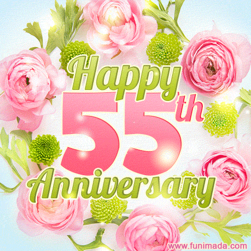 Happy 55th Anniversary - Celebrate 55 Years of Marriage