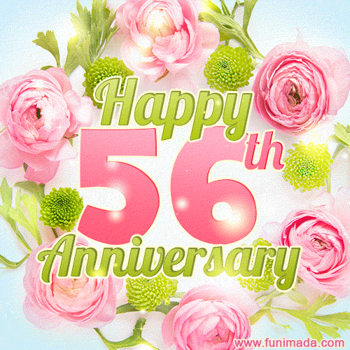 Happy 56th Anniversary - Celebrate 56 Years of Marriage
