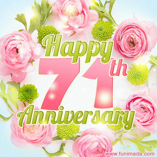 Happy 71st Anniversary - Celebrate 71 Years of Marriage