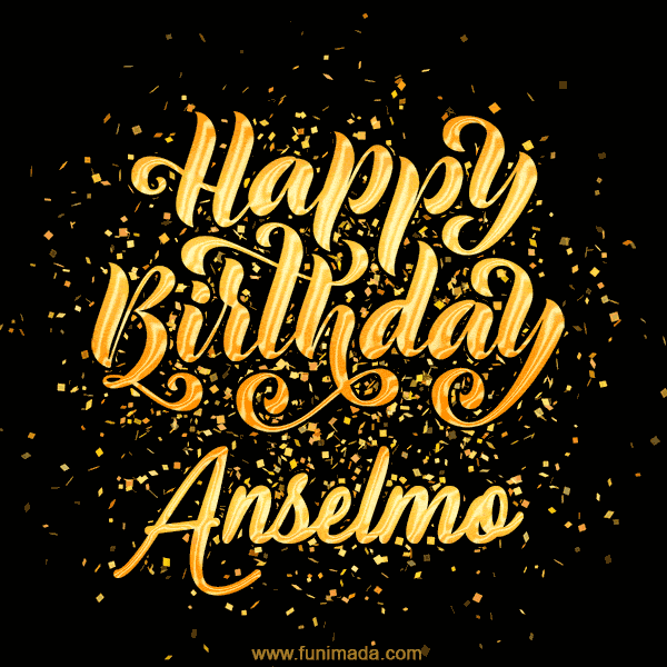 Happy Birthday Card for Anselmo - Download GIF and Send for Free