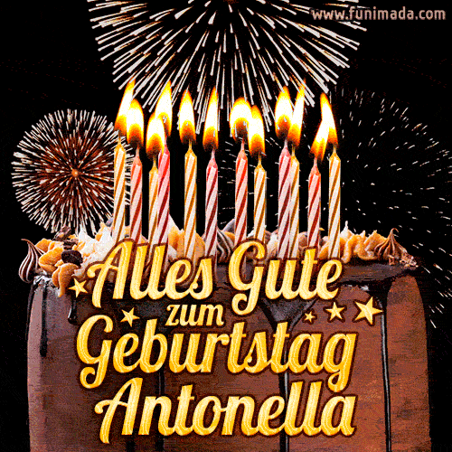 Alles Gute zum Geburtstag Antonella (GIF)
