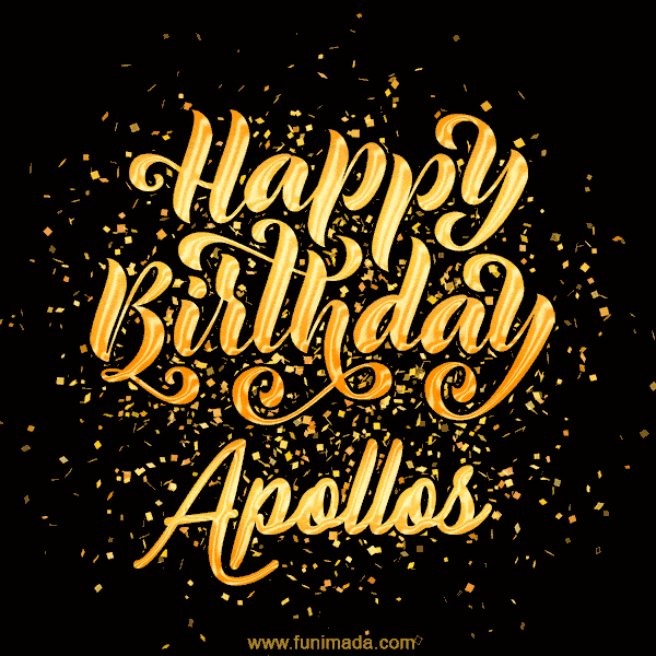 Happy Birthday Card for Apollos - Download GIF and Send for Free