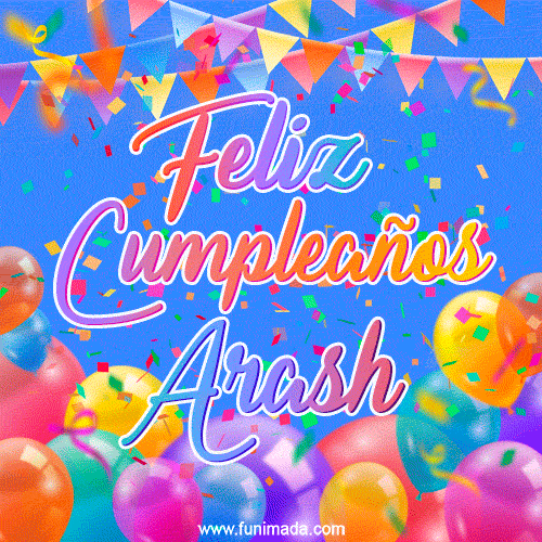 Feliz Cumpleaños Arash (GIF)
