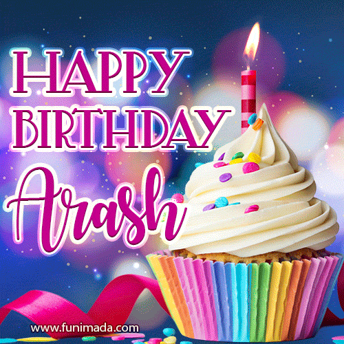 Happy Birthday Arash - Lovely Animated GIF