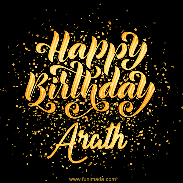 Happy Birthday Card for Arath - Download GIF and Send for Free