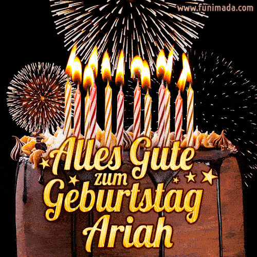 Alles Gute zum Geburtstag Ariah (GIF)