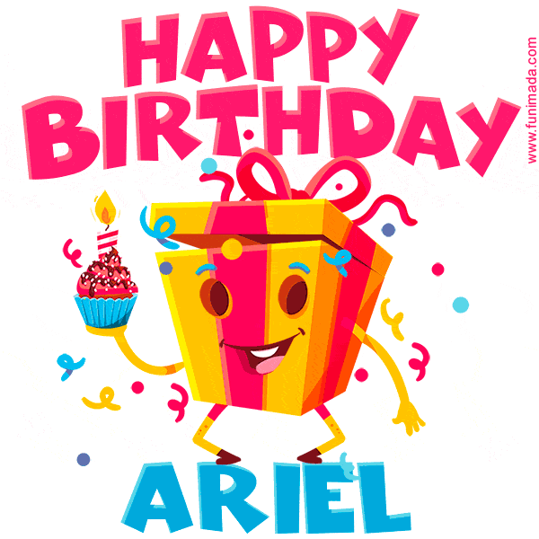 Funny Happy Birthday Ariel GIF