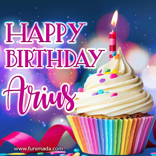 Happy Birthday Arius - Lovely Animated GIF