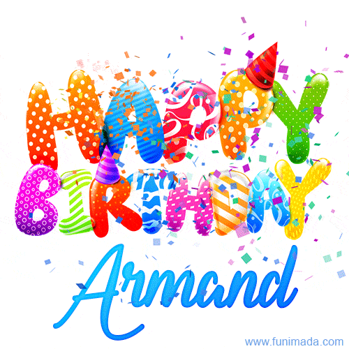Happy Birthday Armand - Creative Personalized GIF With Name