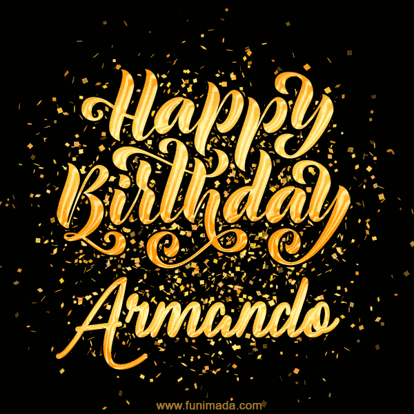 Happy Birthday Card for Armando - Download GIF and Send for Free