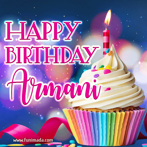 Happy Birthday Armani - Lovely Animated GIF