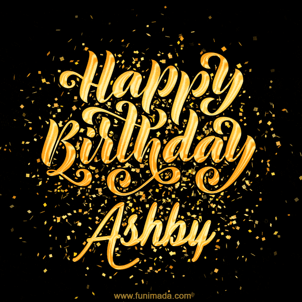 Happy Birthday Card for Ashby - Download GIF and Send for Free