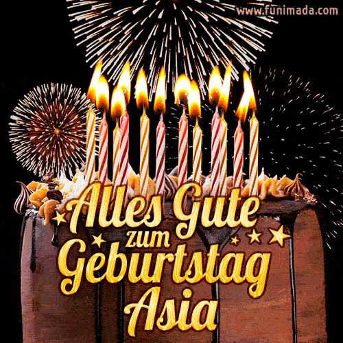 Alles Gute zum Geburtstag Asia (GIF)