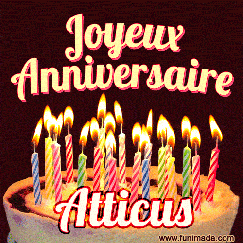 Joyeux anniversaire Atticus GIF