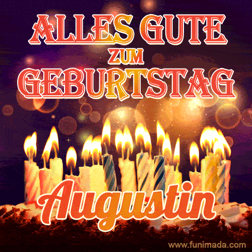 Alles Gute zum Geburtstag Augustin (GIF)