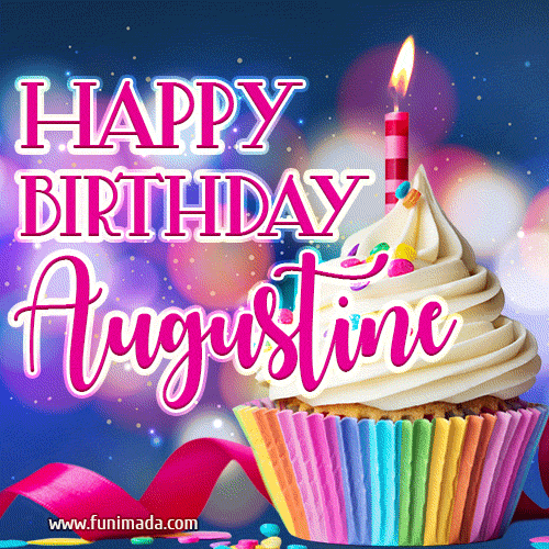 Happy Birthday Augustine - Lovely Animated GIF