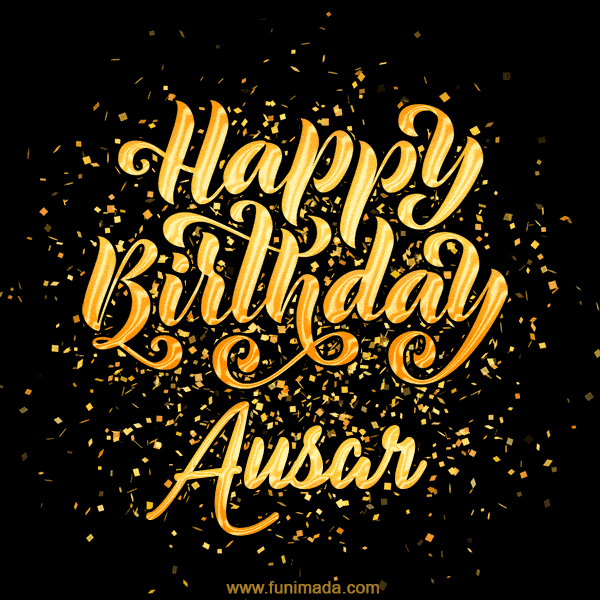 Happy Birthday Card for Ausar - Download GIF and Send for Free