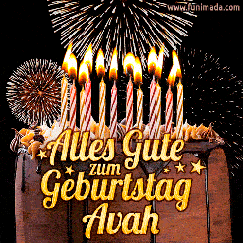 Alles Gute zum Geburtstag Avah (GIF)