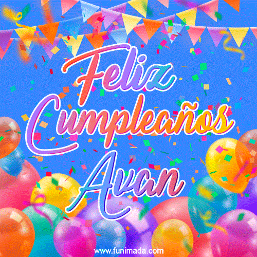 Feliz Cumpleaños Avan (GIF)
