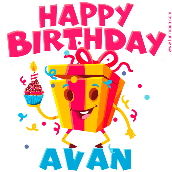 Funny Happy Birthday Avan GIF