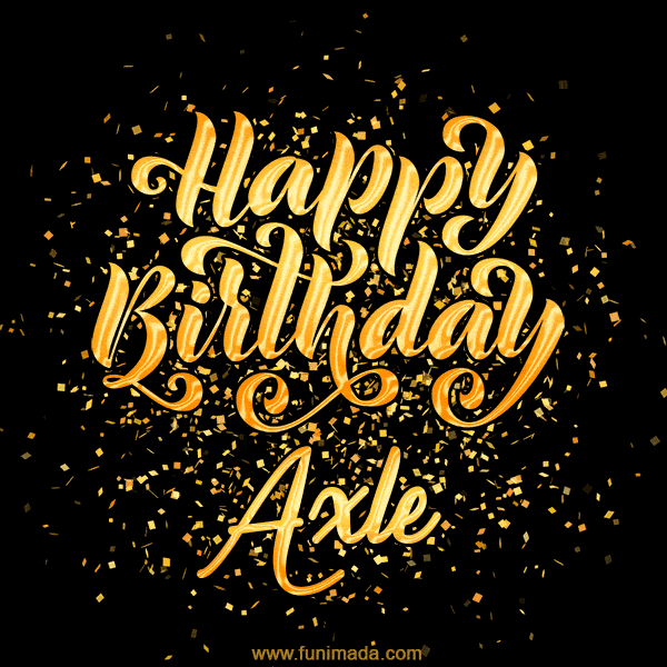 Happy Birthday Card for Axle - Download GIF and Send for Free