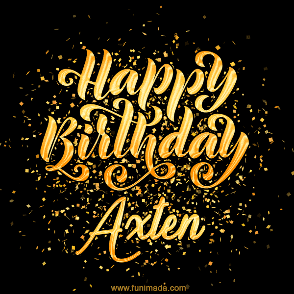 Happy Birthday Card for Axten - Download GIF and Send for Free