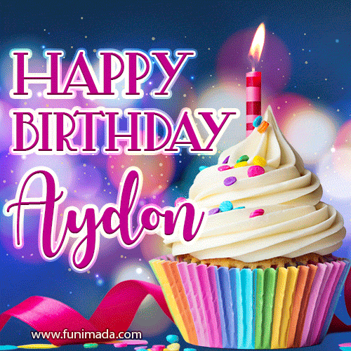 Happy Birthday Aydon - Lovely Animated GIF