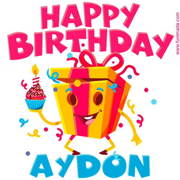 Funny Happy Birthday Aydon GIF