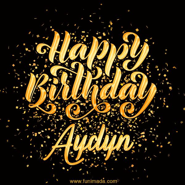 Happy Birthday Card for Aydyn - Download GIF and Send for Free