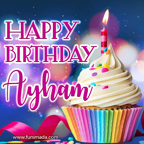 Happy Birthday Ayham - Lovely Animated GIF