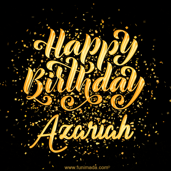 Happy Birthday Card for Azariah - Download GIF and Send for Free