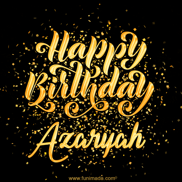 Happy Birthday Card for Azaryah - Download GIF and Send for Free