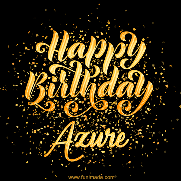 Happy Birthday Card for Azure - Download GIF and Send for Free